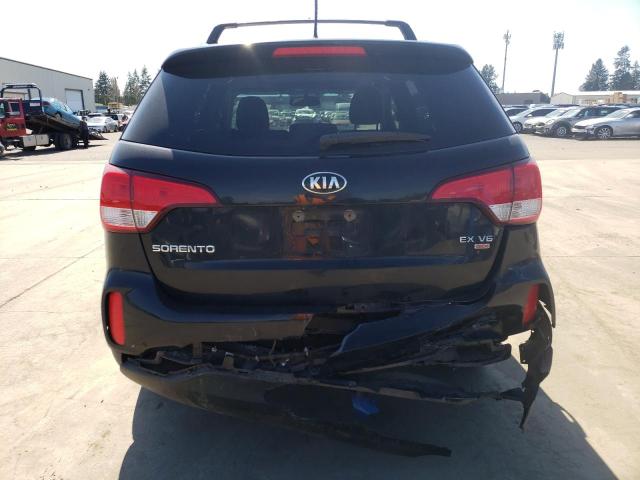 5XYKUDA7XEG543079 - 2014 KIA SORENTO EX BLACK photo 6