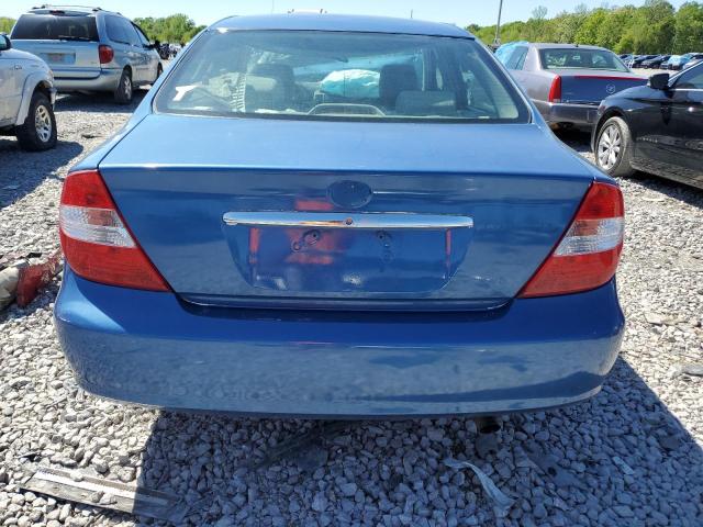 4T1BF32K23U542328 - 2003 TOYOTA CAMRY LE BLUE photo 6