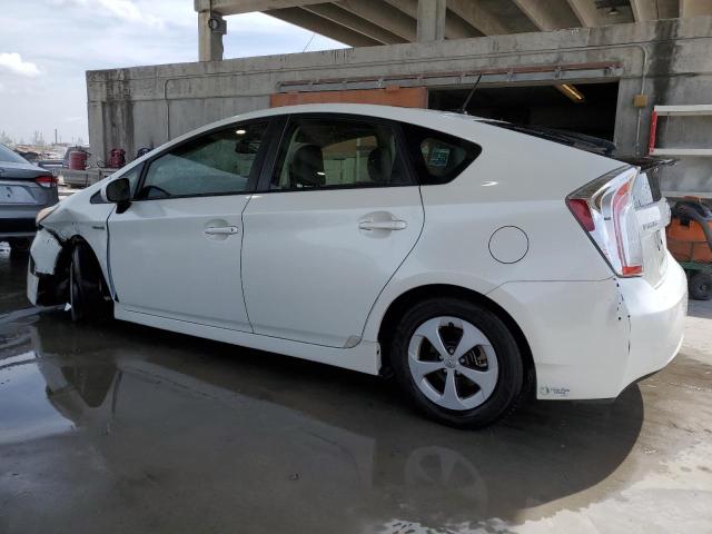 JTDKN3DU7E1741224 - 2014 TOYOTA PRIUS WHITE photo 2