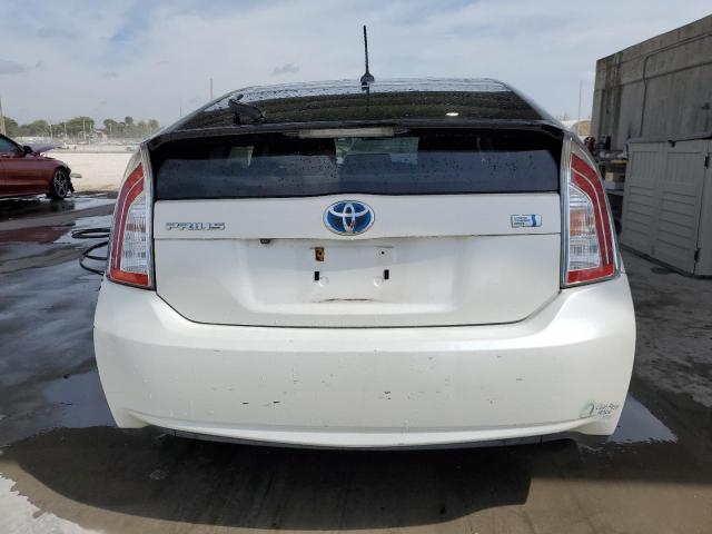 JTDKN3DU7E1741224 - 2014 TOYOTA PRIUS WHITE photo 6