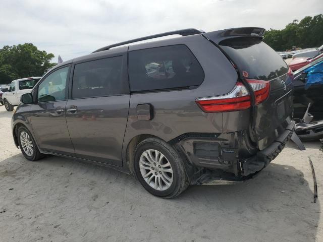 5TDYK3DC9FS604834 - 2015 TOYOTA SIENNA XLE GRAY photo 2