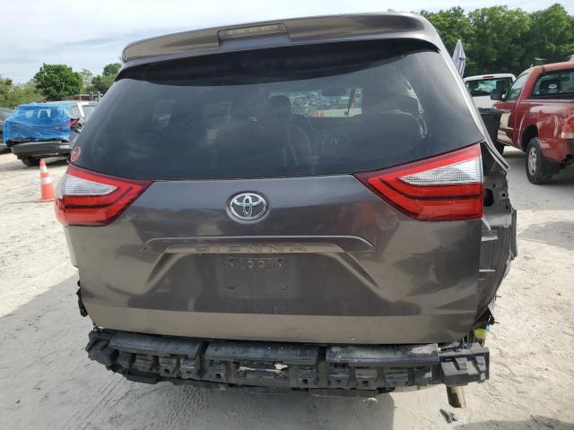 5TDYK3DC9FS604834 - 2015 TOYOTA SIENNA XLE GRAY photo 6