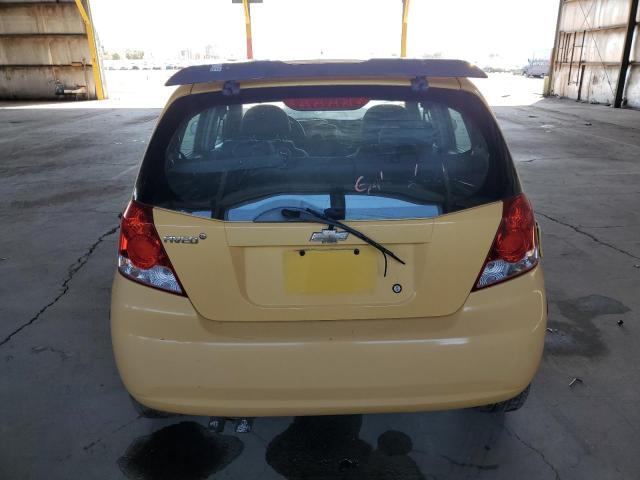 KL1TD66657B763248 - 2007 CHEVROLET AVEO BASE Sarı foto 6
