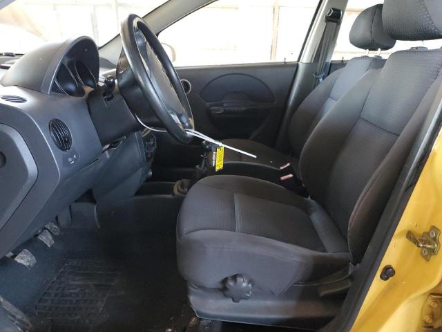 KL1TD66657B763248 - 2007 CHEVROLET AVEO BASE Sarı foto 7