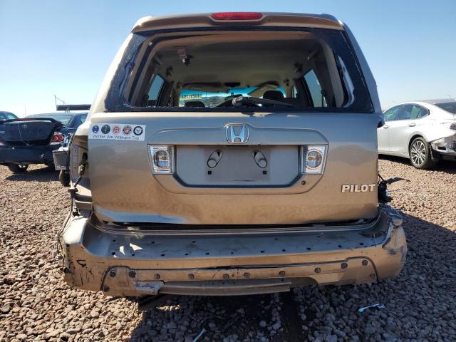 2HKYF18564H613188 - 2004 HONDA PILOT EXL TAN photo 6