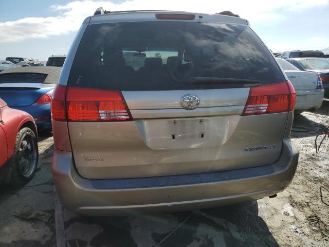 5TDZA23CX4S104018 - 2004 TOYOTA SIENNA CE BEIGE photo 6