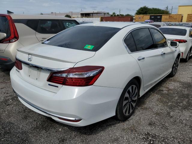 JHMCR6F58HC025522 - 2017 HONDA ACCORD HYBRID EXL WHITE photo 3