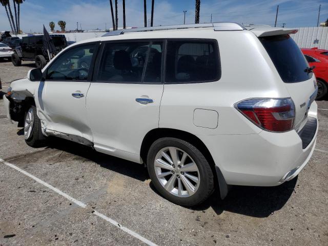 JTEEW44A582012784 - 2008 TOYOTA HIGHLANDER HYBRID LIMITED WHITE photo 2