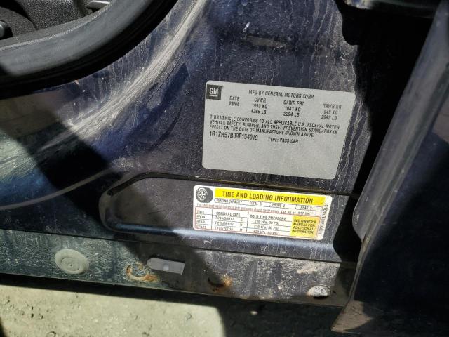 1G1ZH57B09F154019 - 2009 CHEVROLET MALIBU 1LT 蓝色 照片 12