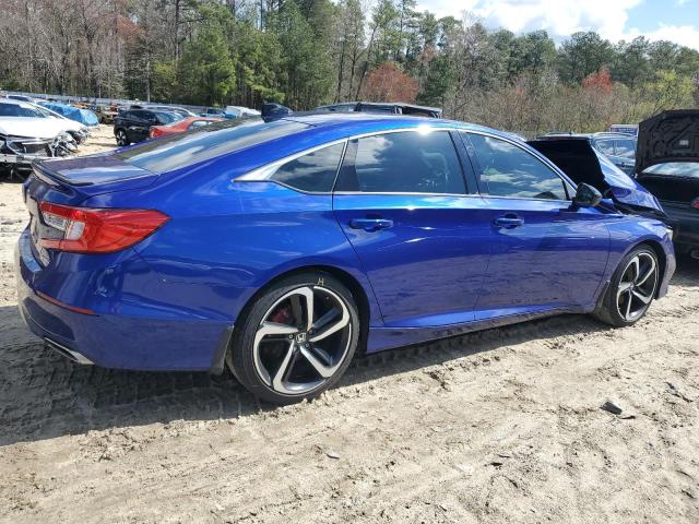 1HGCV1F31MA046878 - 2021 HONDA ACCORD SPORT BLUE photo 3