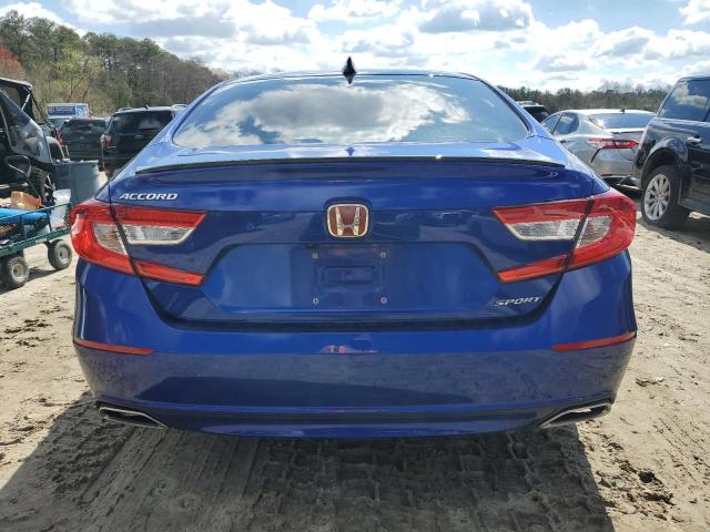 1HGCV1F31MA046878 - 2021 HONDA ACCORD SPORT BLUE photo 6