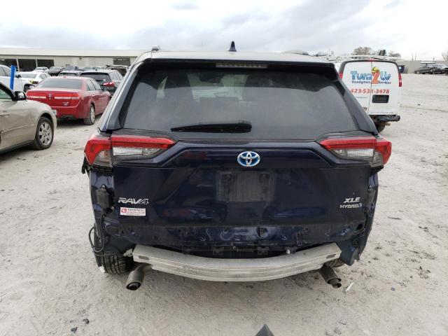 2T3RWRFV9KW032408 - 2019 TOYOTA RAV4 XLE BLUE photo 6