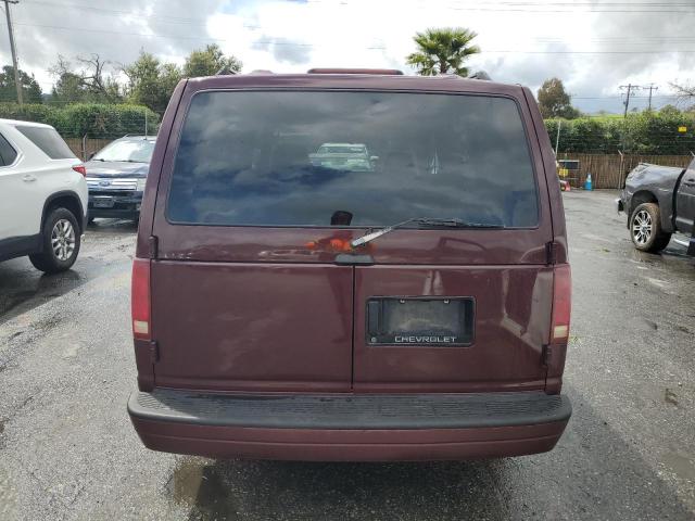 1GNDM19W8SB255206 - 1995 CHEVROLET ASTRO BURGUNDY photo 6