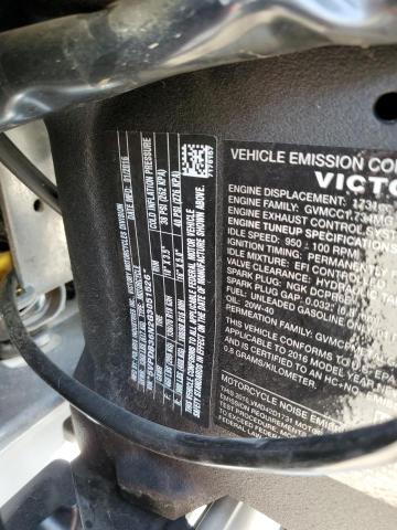 5VPDB36N2G3051526 - 2016 VICTORY MOTORCYCLES CROSS COUN أبيض صورة 10