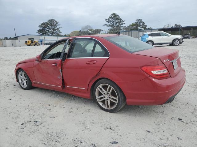 WDDGF4HB9ER310084 - 2014 MERCEDES-BENZ C 250 RED photo 2