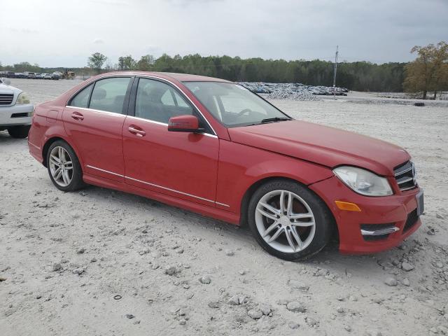 WDDGF4HB9ER310084 - 2014 MERCEDES-BENZ C 250 RED photo 4