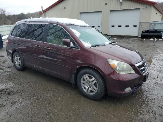 5FNRL38867B074447 - 2007 HONDA ODYSSEY TOURING BURGUNDY photo 4