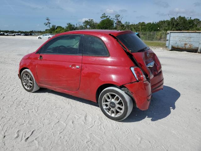 3C3CFFAR8FT653221 - 2015 FIAT 500 POP RED photo 2