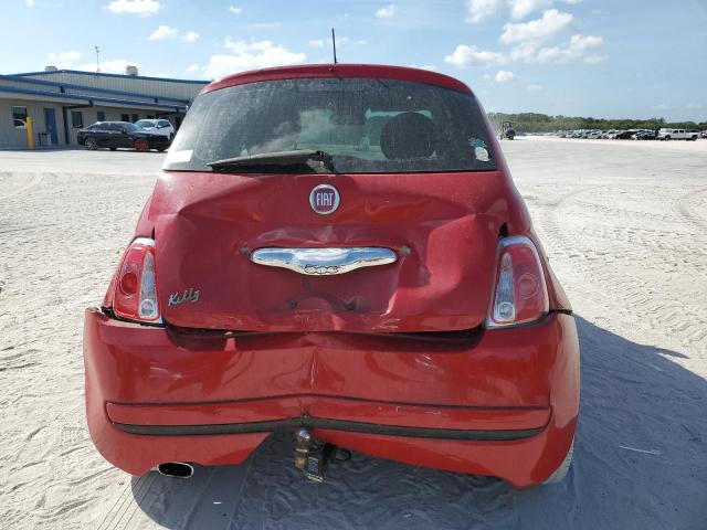 3C3CFFAR8FT653221 - 2015 FIAT 500 POP RED photo 6