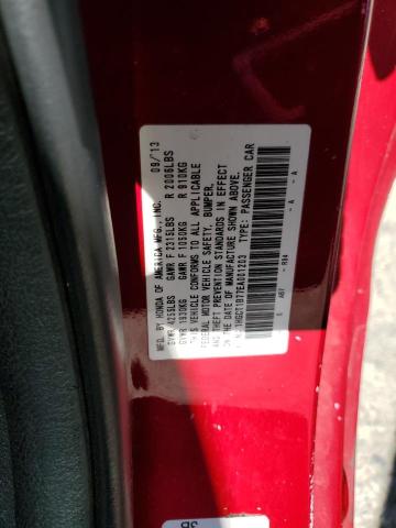 1HGCT1B77EA001203 - 2014 HONDA ACCORD EX RED photo 12