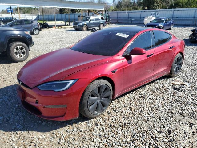 5YJSA1E56PF520120 - 2023 TESLA MODEL S RED photo 1