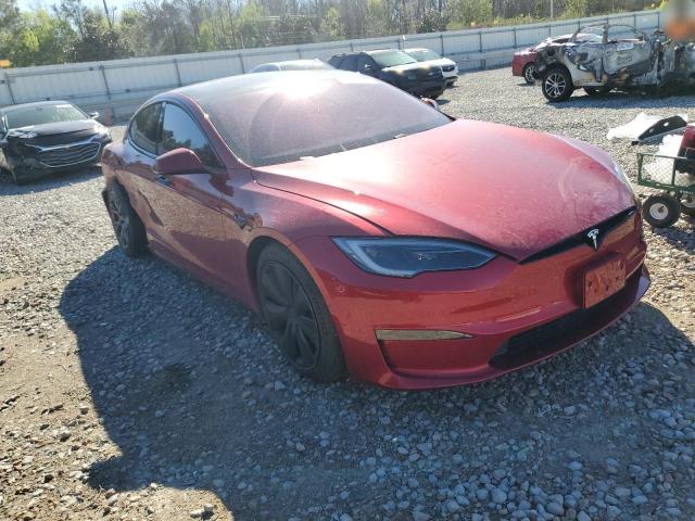 5YJSA1E56PF520120 - 2023 TESLA MODEL S RED photo 4