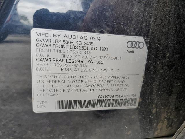 WA1CFAFP5EA106154 - 2014 AUDI Q5 PREMIUM CHARCOAL photo 13