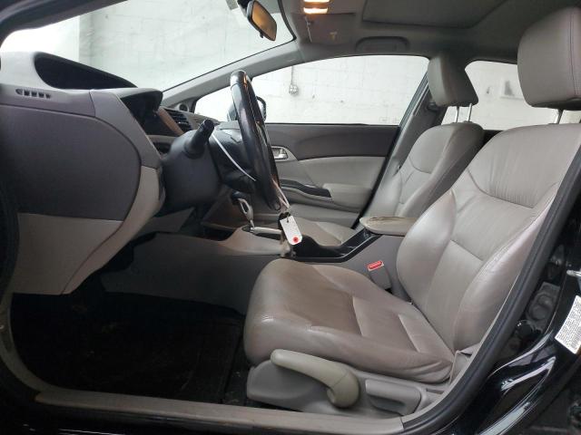 19XFB2F99CE000094 - 2012 HONDA CIVIC EXL შავი ფოტო 7