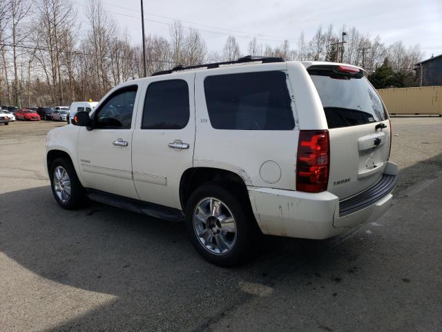 1GNUKCE06AR164055 - 2010 CHEVROLET TAHOE K1500 LTZ WHITE photo 2