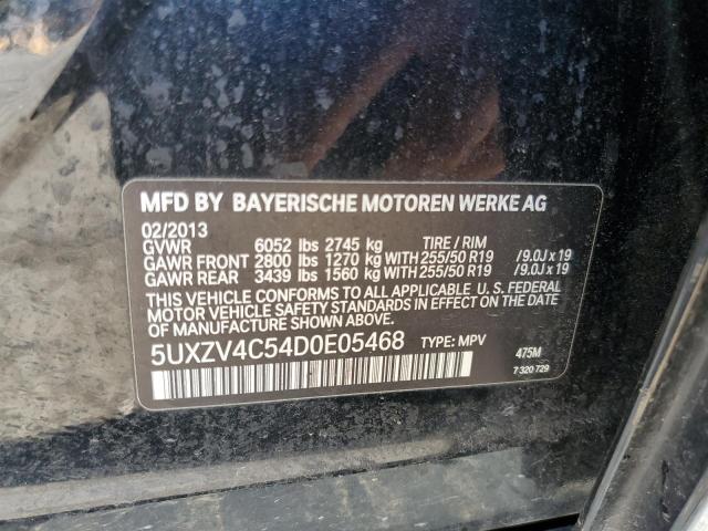 5UXZV4C54D0E05468 - 2013 BMW X5 XDRIVE35I BLACK photo 13