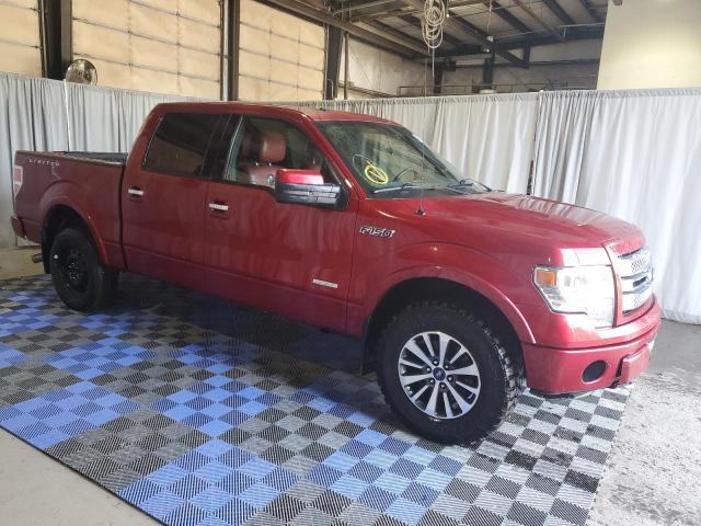 1FTFW1ET1DFA06345 - 2013 FORD F150 SUPERCREW BURGUNDY photo 4