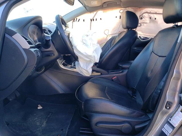 3N1AB7AP0FY363113 - 2015 NISSAN SENTRA S GRAY photo 7