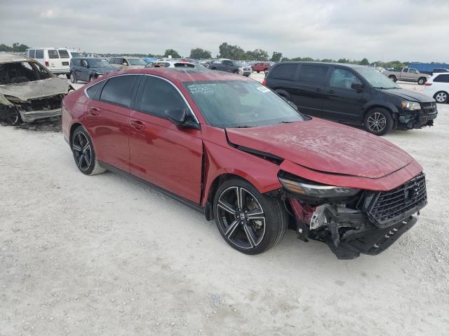 1HGCY2F59PA022198 - 2023 HONDA ACCORD HYBRID SPORT RED photo 4