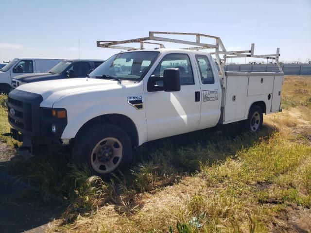 1FDSX34568EB11707 - 2008 FORD F350 SRW SUPER DUTY WHITE photo 1