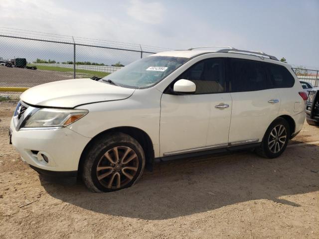 5N1AR2MN7EC696255 - 2014 NISSAN PATHFINDER S WHITE photo 1