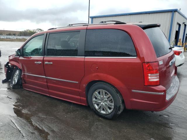 2A8HR64X38R814849 - 2008 CHRYSLER TOWN & COU LIMITED RED photo 2