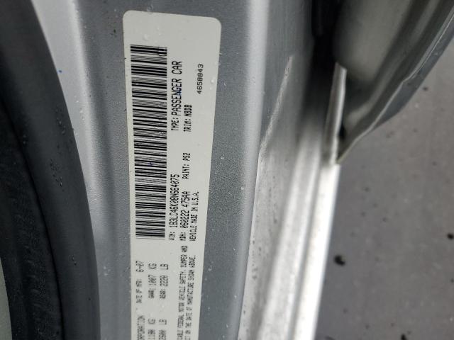 1B3LC46K08N664075 - 2008 DODGE AVENGER SE SILVER photo 12