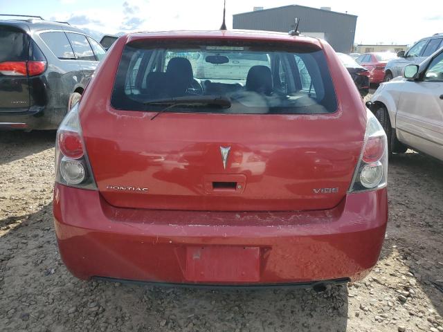 5Y2SP6E87AZ417960 - 2010 PONTIAC VIBE RED photo 6