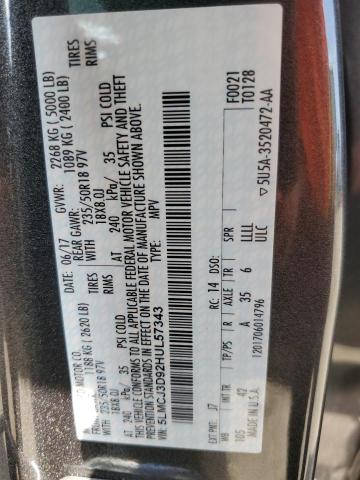 5LMCJ3D92HUL57343 - 2017 LINCOLN MKC RESERVE Boz foto 13