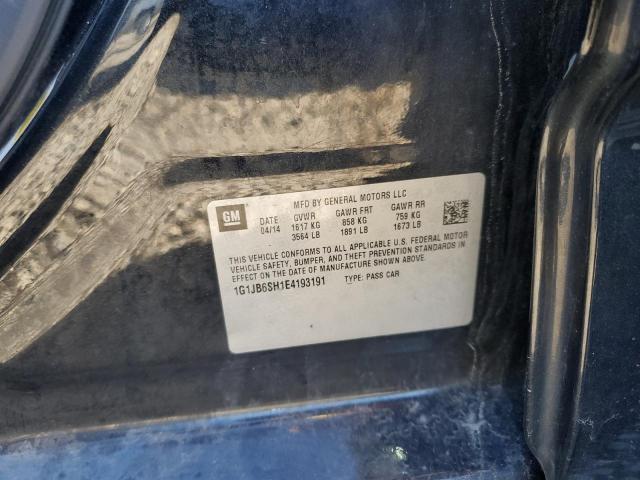 1G1JB6SH1E4193191 - 2014 CHEVROLET SONIC LS 黑色 照片 12