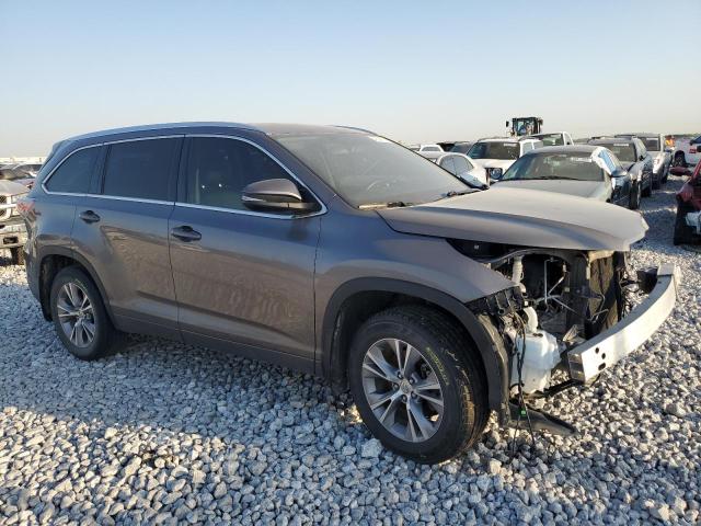 5TDJKRFHXFS176303 - 2015 TOYOTA HIGHLANDER XLE 灰色 照片 4