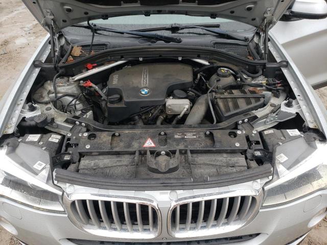 5UXWX9C58F0D50889 - 2015 BMW X3 XDRIVE28I SILVER photo 12