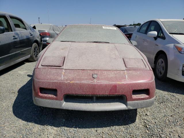 1G2PG1192HP209504 - 1987 PONTIAC FIERO GT BURGUNDY photo 5