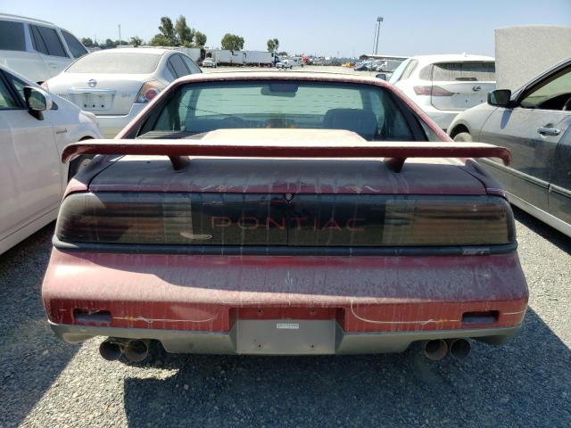 1G2PG1192HP209504 - 1987 PONTIAC FIERO GT BURGUNDY photo 6