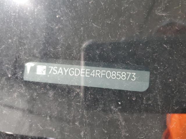 7SAYGDEE4RF085873 - 2024 TESLA MODEL Y رمادي صورة 12