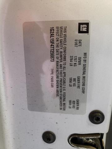 1G2AL15F477256873 - 2007 PONTIAC G5 Gümüş fotoğraf 12
