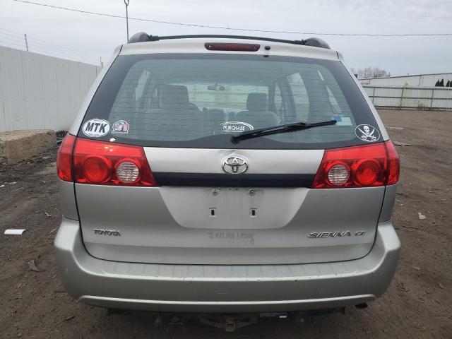 5TDZA23C76S583386 - 2006 TOYOTA SIENNA CE SILVER photo 6