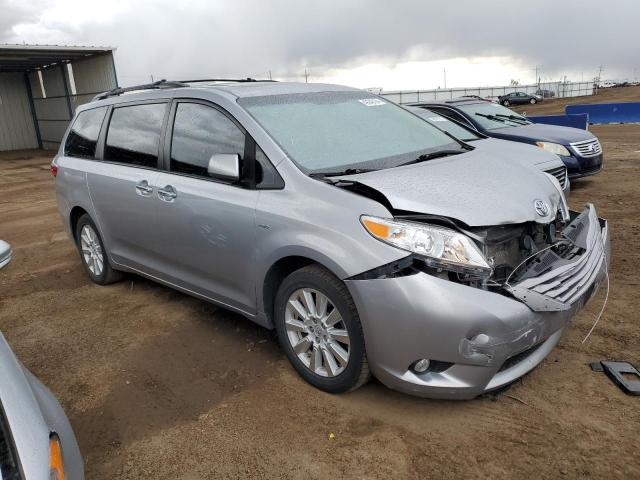 5TDDZ3DC8HS163761 - 2017 TOYOTA SIENNA XLE SILVER photo 4