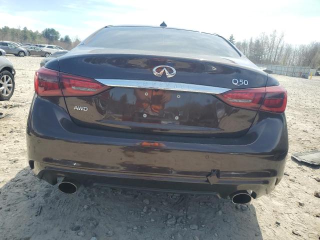 JN1EV7AR2JM431160 - 2018 INFINITI Q50 LUXE BURGUNDY photo 6