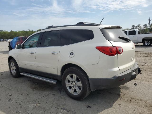 1GNKRJED1BJ152714 - 2011 CHEVROLET TRAVERSE LT WHITE photo 2